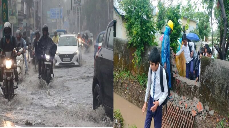 उत्तराखंड : भारी बारिश का तांडव, यहां दबे 4 बच्चे, स्‍कूल में घुसा पानी, 50 से अधिक स्टूडेंट्स फंसे