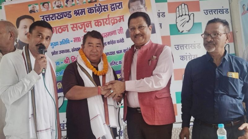 ITBP के पूर्व कमांडेंट ओम गुरुंग कांग्रेस में शामिल, धस्माना बोले – पार्टी को मिलेगी मजबूती