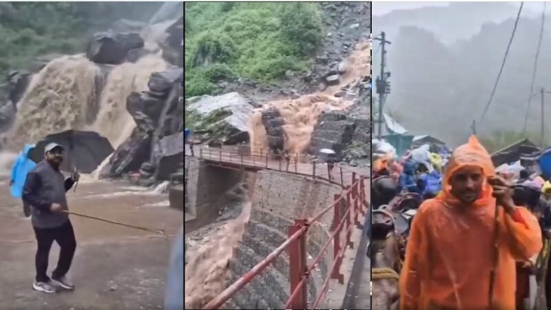 उत्तराखंड : भूस्खलन से केदारनाथ पैदल मार्ग बाधित, यात्रा अस्थायी रूप से स्थगित…VIDEO