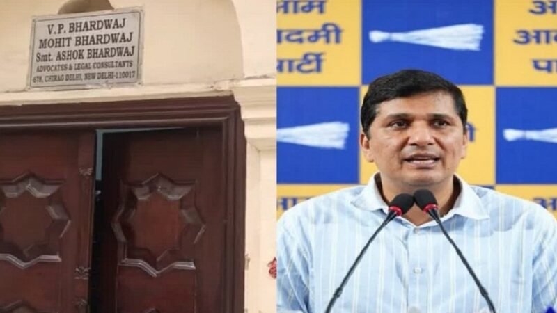 आप नेता सौरभ भारद्वाज के घर ED की छापेमारी, अस्पताल निर्माण घोटाले का आरोप