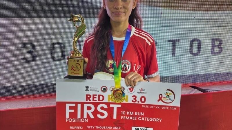चमोली की अनीशा के नाम बड़ी उपलब्धि, राष्ट्रीय रेड रन मैराथन में जीता स्वर्ण पदक