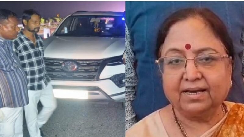 उत्तराखंड की पूर्व राज्यपाल बेबी रानी मौर्य की कार ट्रक से टकराई