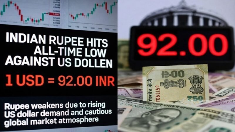  अमेरिकी डॉलर के मुकाबले अब तक के सबसे निचले स्तर पर भारतीय रुपया  