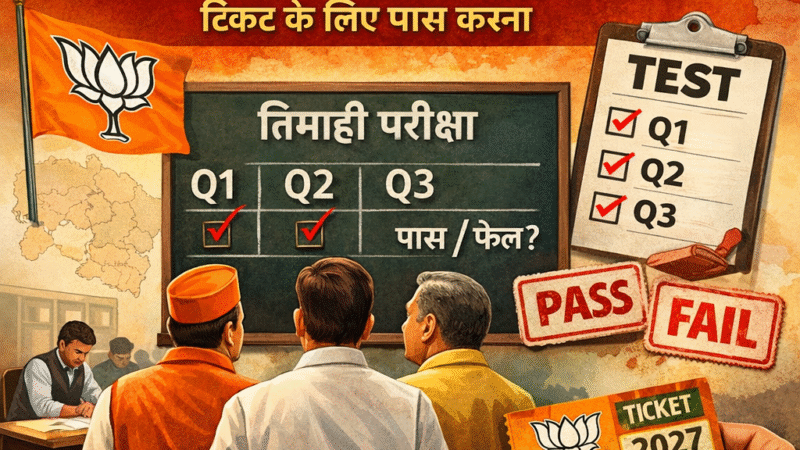 भाजपा उत्तराखंड में मंत्री-विधायकों के लिए ‘तीन गुप्त तिमाही परीक्षाएं’, टिकट के लिए पास करना अनिवार्य