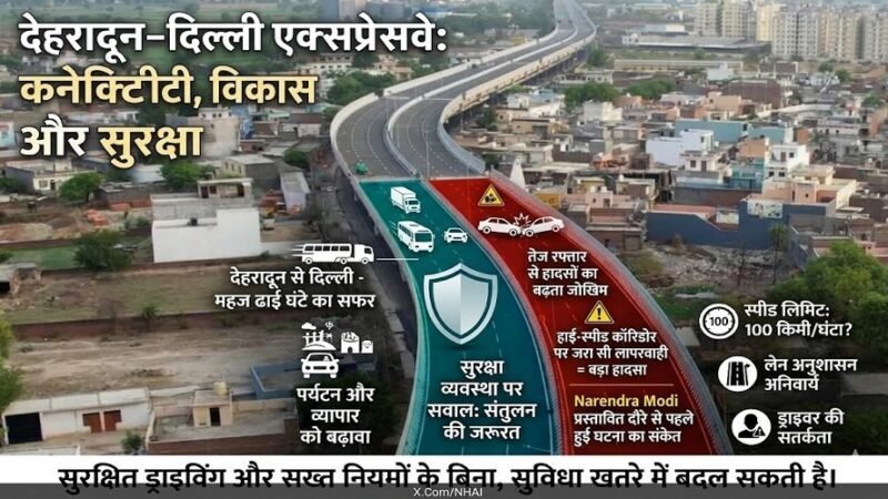 देहरादून–दिल्ली एक्सप्रेसवे: रफ्तार का फायदा या बढ़ता खतरा?