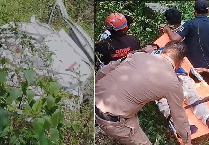 उत्तराखंड में हादसा, वाहन खाई में गिरा, तीन घायल