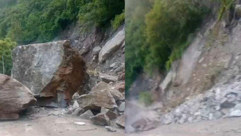 यमुनोत्री हाईवे पर फिर भूस्खलन, हनुमान चट्टी के आगे मार्ग बंद, मलबा हटाने में जुटी एनएच टीम
