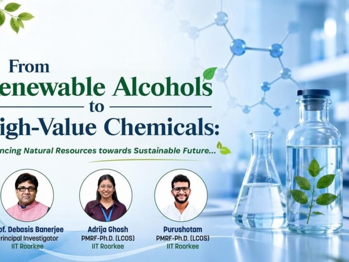 आईआईटी रुड़की ने विकसित की हरित रसायन की नई तकनीक, नवीकरणीय अल्कोहलों से तैयार होंगे उच्च-मूल्य रसायन