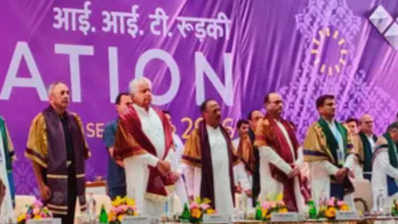 IIT रुड़की के दीक्षांत समारोह में पहुंचे NSA अजीत डोभाल और CDS जनरल सुब्रमणि