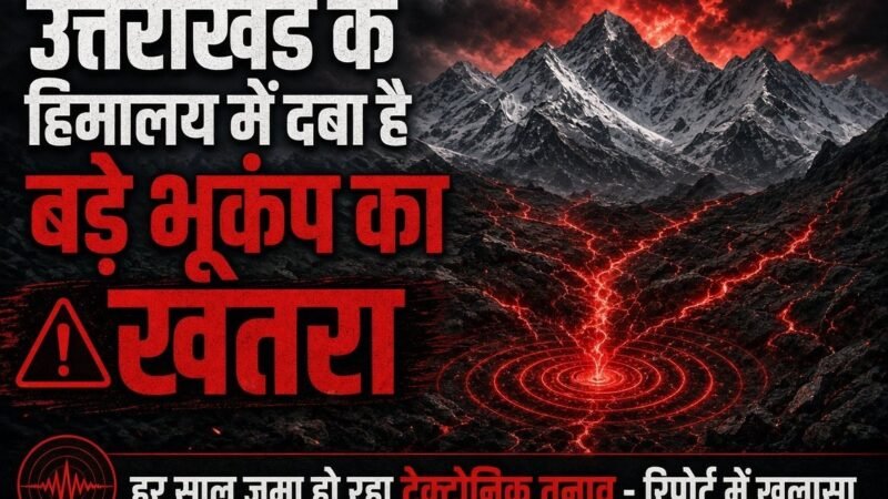उत्तराखंड के हिमालय में दबा है बड़े भूकंप का खतरा, रिपोर्ट में खुलासा…हर साल जमा हो रहा टेक्टोनिक तनाव
