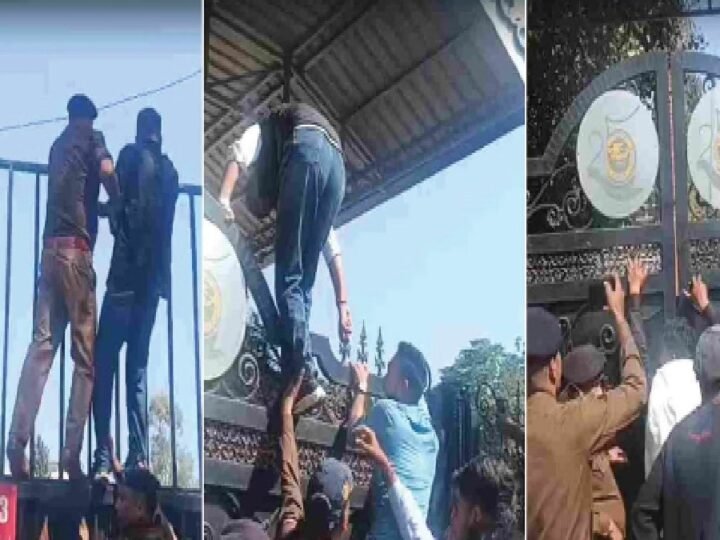 समर वैली स्कूल में छात्राओं से छेड़छाड़ के आरोप पर कांग्रेस का प्रदर्शन, गेट फांदकर परिसर में घुसे कार्यकर्ता