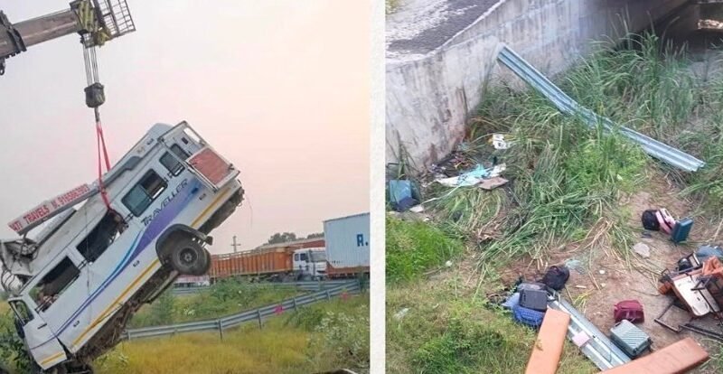 कोटा में भीषण सड़क हादसा: एक्सप्रेस-वे से नाले में गिरी 25 यात्रियों से भरी टेंपो ट्रैवलर, बैतूल के आठ लोगों की मौत